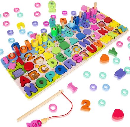 Wooden Magnetic Puzzles for Toddlers