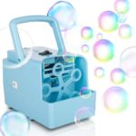 Bubble Machine, Portable Bubble Maker Toy for Kids Toddlers, Durable Automatic Bubble Blower