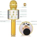 KIDWILL Wireless Bluetooth Karaoke Microphone for Kids