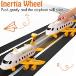 Kidwill Airplane Toys Set with Transport Cargo with 4pcs Engineering Theme Vehicles car Toy, Plane Toys